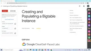 Creating and Populating a Bigtable Instance #gcp #googlecloudplatform #arcade #qwiklabs