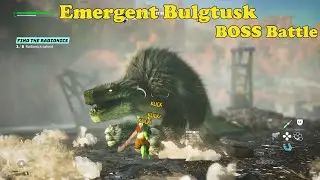 Biomutant Walkthrough Gameplay - Emergent Bulgtusk BOSS