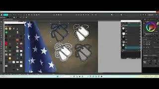 offset dog tags design space