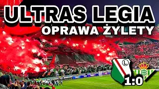 ULTRAS LEGIA - OPRAWA ŻYLETY: Legia 1:0 Real Betis (03.10.2024) / UEFA Conference League | Legia TV