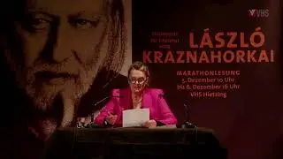 Marathonlesung 2025 &ndash; Sabina Naber liest L&aacute;szl&oacute; Krasznahorkai | 87