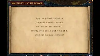 Hard Clue - Dig next to the cauldron near the Moss Giants in the Varrock Sewers