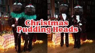 🎄 Christmas Pudding Heads | Playful Festive Walkabout Entertainment 🎄