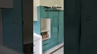 White colour Beautiful Kitchen With Pull Grip Handle call for modular kitchen 9414784832