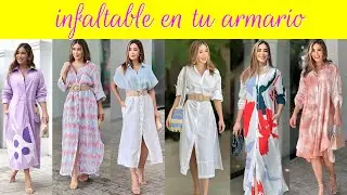 CÓMO LUCIR UN VESTIDO CAMISERO DE MANERA MUY ESTILOSA Y CHIC - TENDENCIAS 2023