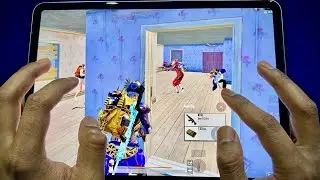 👉 1v4 Room Fight Destroyed 🔥 | iPad Pro 6 Finger Handcam | PUBG Mobile BGMI
