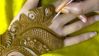 Indo-Western Mehndi Special Design Front or Back Hand● Indian-Traditional Mehandi made for Indians