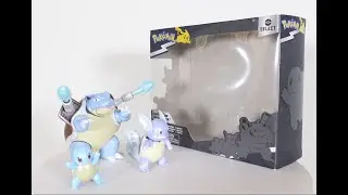 Распаковка и обзор набора Pokemon Select Evolution Squirtle, Wartortle и Blastoise.