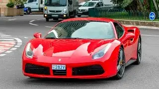 4x FERRARI 488 GTB - Driving and sound 2016 HQ