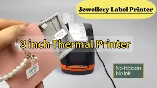 Hoin 80mm Thermal Label Barcode + Receipt Printer for Jewellery label ( 2 in 1)