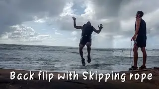 Back flips& with Skipping rope.best exercises for stamina enhancing.||hit til hurt||