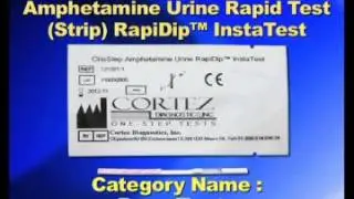 Amphetamine Urine Rapid Test Strip) RapiDip&trade; InstaTest