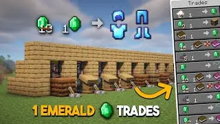 I make easy villager trading hall in minecarft ep#11