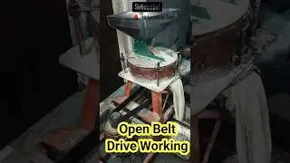 #iti #motor #open #driver #engineering #mechanism #belt Open Belt Drive Working