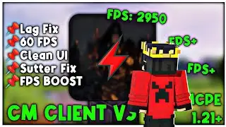 CM CLIENT v3 For MCPE 1.21+ | Best Client For MCPE 🔥