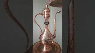 Copper Ewer & Tray, Copper Decor, Corner Decor, Art Home Decor, Home Gifts Bohemian, Turkish Copper