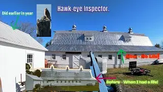 BIG BARN ROOF PAINTING - FINISHED ALL BARNS - for now