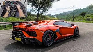 Lamborghini Aventador SVJ 900HP - Forza Horizon 5 | Logitech G923 Steering Wheel