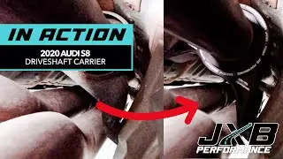 D5 S8 Before/After Installing JXB Performance Driveshaft Carrier