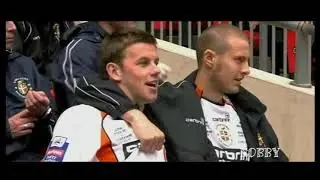 Luton Town 3 v Scunthorpe 2 AET Johnstone's Paint Trophy Final. Highlights 5th April 2009 Wembley