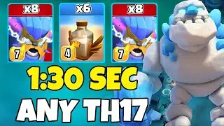 TH17 Super Yeti + Revive Spell Attack Strategy | Th17 Attack Strategies (Clash of Clans)
