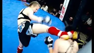 Ekaterina Voronova - HEAD-KICK FINISH - [Amateur Fight] - (2019.02.02) - /r/WMMA