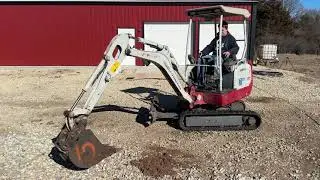 2017 Takeuchi TB216 Mini Excavator - Lot 28736 - Video 2
