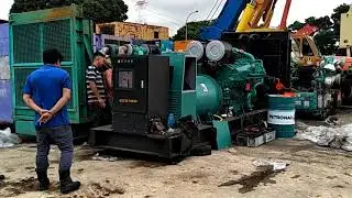 Cummins 1250kVA Diesel Generator Set KTA50-G3 Startup