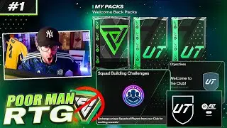 NO FIFA POINT RTG BEGINS!!!! WELCOME BACK PACKS! SBC GAMEPLAN - POOR MAN RTG #1 - EA FC 24 Ultimate