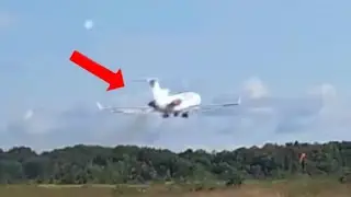 Overloaded Plane Can&acute;t Climb After Take-Off!