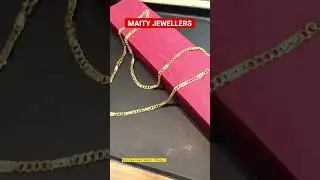 New 22carat Hallmarked gold chain design in lightweight/ 7 grams Chain/ MAITY JEWELLERS