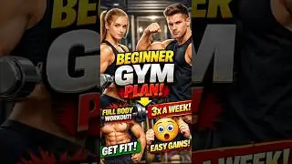 This Beginner Gym Plan Gets Results! #gains #gym #gymlife #motivation