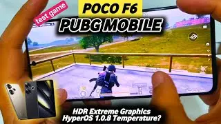 POCO F6 Test Game PUBG Mobile New Update 3.6 HDR Extreme HyperOS 1.0.8 | Full Handcam