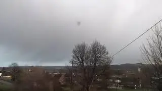 The morning clouds moving in Bradford, UK  time lapse