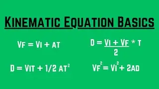Kinematic Equation Problems (The Basics)