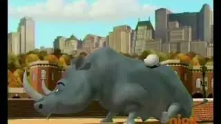 The Penguins Of Madagascar - King Julien escapes Roy's butt