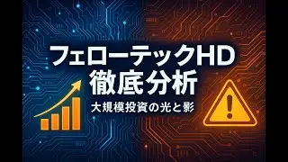 【投資分析】フェローテックホールディングスの現状と将来性！大規模投資の光と影