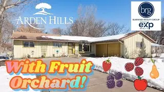 Home for Sale in Arden Hills, MN with it's own Fruit Orchard!🍓🫐🍐🍎