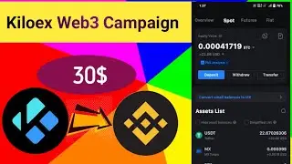 Binance Web3 $KILO tokens KiloEx Airdrop|| Stake in KiloEx Vault| Trade at KiloEx|| 3.75M KILO Token