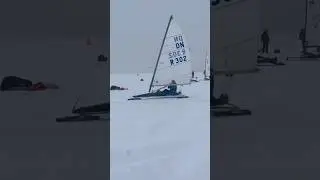 Буерная регата в классе #InternationalDN #iceboatracing #iceboat #буер