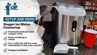 Setup and Demo - Kndko Nugget Ice Maker Countertop