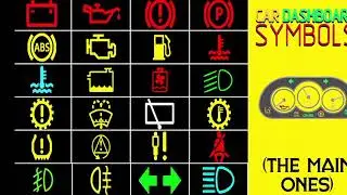Car Dashboard Lights And Symbols (The main ones)