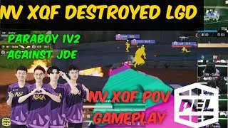 Nv xqf destroyed lgd in pel 2021 Tournament|nv xqf pov Gameplay|Paraboy 1v2 clutch|pubgmobile