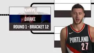 Jusuf Nurkic Does the Bracket Challenge