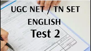 UGC NET/TN SET - ENGLISH - TEST 2