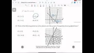 Common Core I Algebra 1 Unit Review Systems of Linear Equations and Inequalities