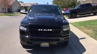 First REVIEW of a new black 2019 RAM 1500 Laramie with Sport Package!