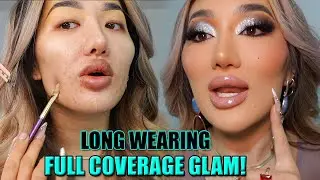 ACNE SCARS FULL COVERAGE GLAM USING CURRENT FAVOURITE PRODUCTS!