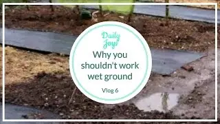 Why you shouldn't work wet ground.