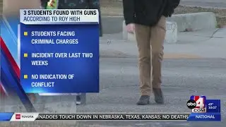 3 students found with guns at Roy High School over last 2 weeks